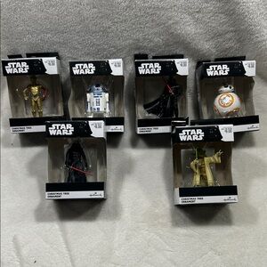 Star Wars Ornaments Set of 6- hallmark!!